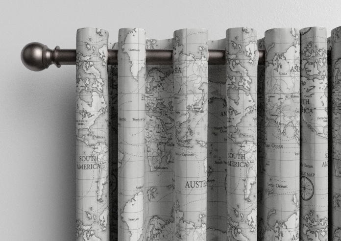 Maps, Grey - Made to Measure Curtains - Image 12